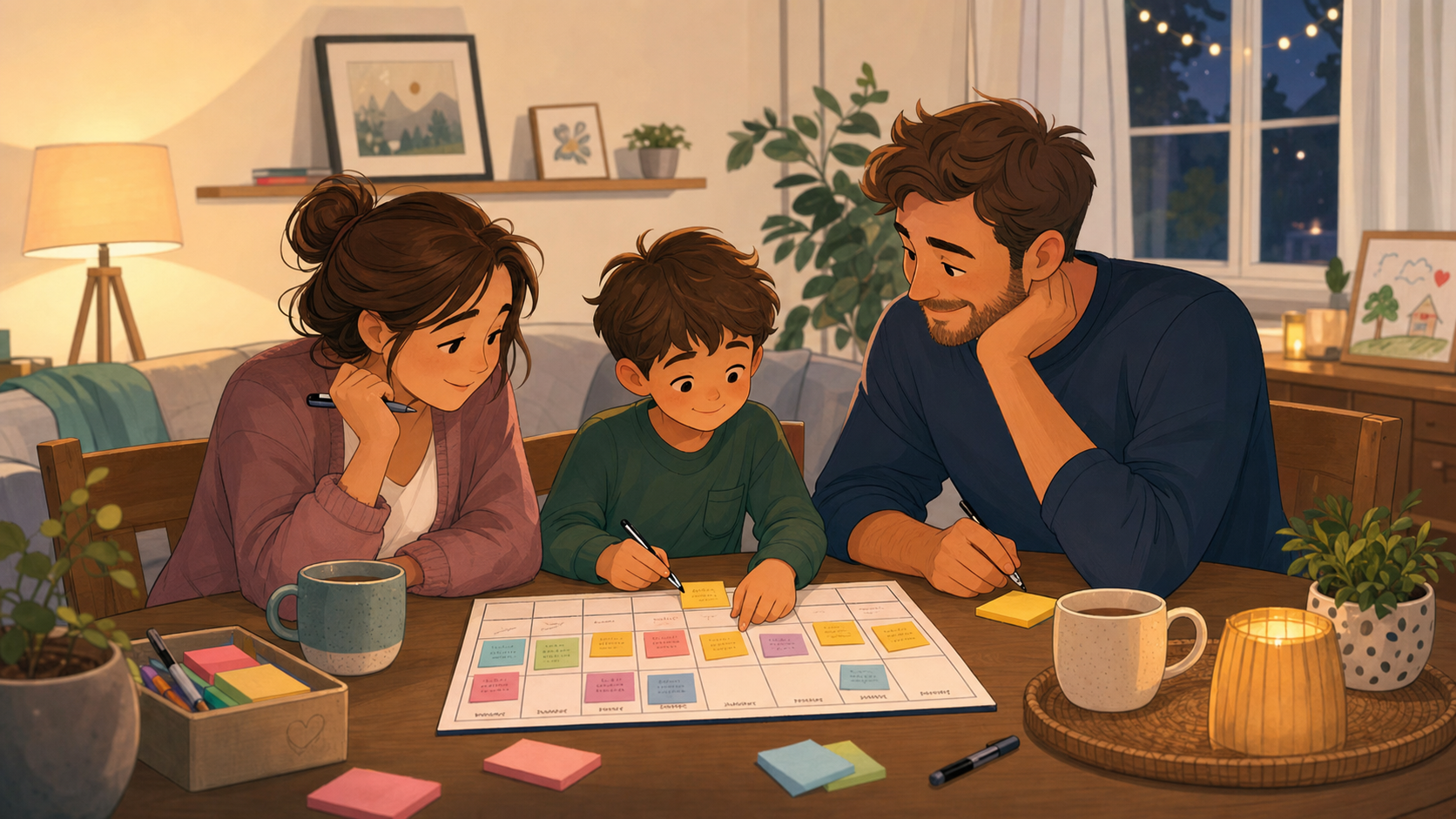 Weekly family reset cover